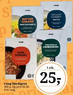 Dagli'Brugsen Coop færdigret tilbud