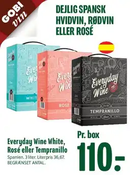 Min Købmand Everyday Wine White, Rosé eller Tempranillo (box) tilbud