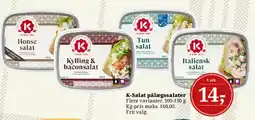 Dagli'Brugsen K-Salat pålægssalater tilbud