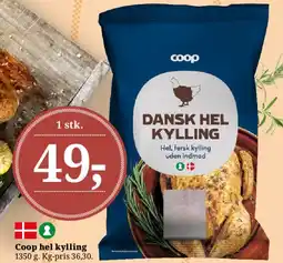 Dagli'Brugsen Dansk hel kylling tilbud