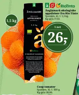 Dagli'Brugsen Änglamark økologiske appelsiner tilbud