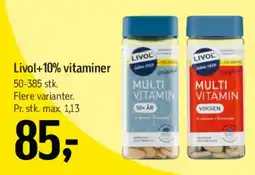 Føtex Livol+ 10% vitaminer tilbud