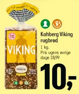 Føtex Kohberg Viking rugbrød tilbud