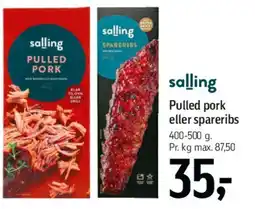 Føtex Pulled pork / spareribs tilbud