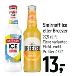 Føtex Smirnoff Ice eller Breezer tilbud