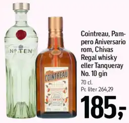 Føtex Cointreau, Pampero Aniversario rom, Chivas Regal eller Tanqueray No.10 tilbud