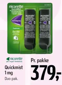 Føtex Nicorette Quickmist 1 mg tilbud