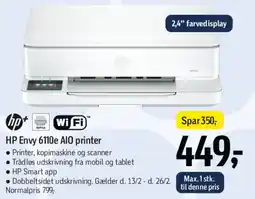 Føtex HP Envy 6100 AIO printer tilbud