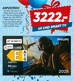 Bilka Philips 65PUS7000 (65 4K UHD TV) tilbud