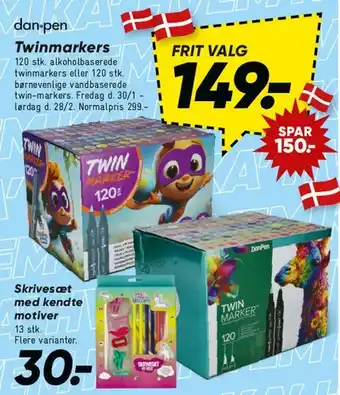 Bilka Twinmarkers tilbud