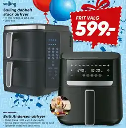 Bilka Dobbelt airfryer tilbud