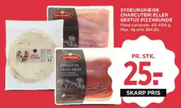 MENY Sydeuropæisk charcuteri / Gestus pizzabunde tilbud