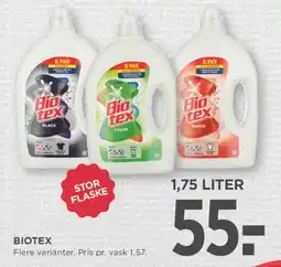 MENY Biotex vaskemiddel tilbud