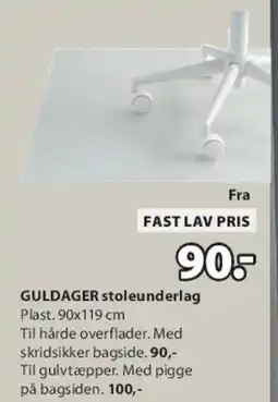 JYSK GULDAGER stolunderlag tilbud