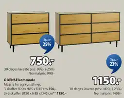 JYSK ODENSE kommode tilbud