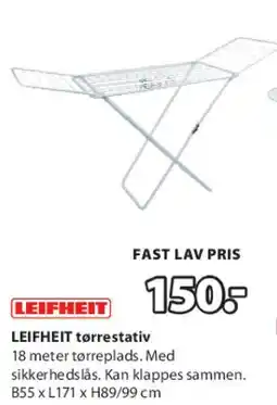 JYSK LEIFHEIT tørrestativ tilbud