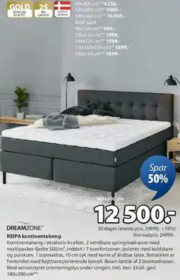 JYSK REPA kontinentalseng tilbud