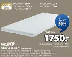JYSK WELLPUR BOSKELV topmadras tilbud