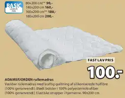 JYSK ADAMSFJORDEN rullemadras tilbud