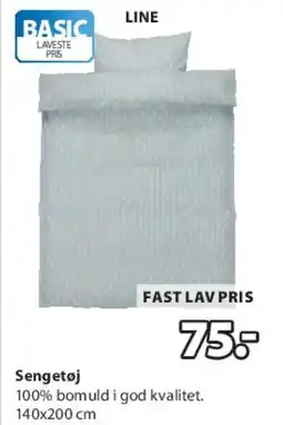 JYSK LINE sengetøj tilbud