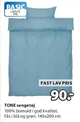 JYSK TONE sengetøj tilbud