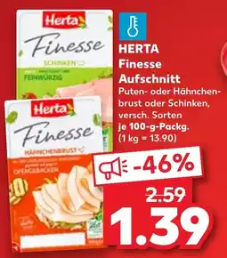 Kaufland DE HERTA Finesse Aufschnitt tilbud