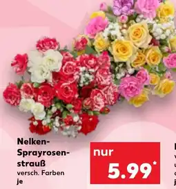 Kaufland DE Nelken- Sprayrosen- strauß tilbud
