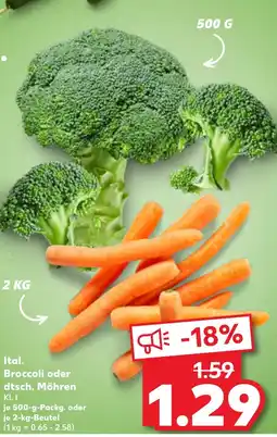 Kaufland DE Ital. Broccoli oder dtsch. Möhren tilbud