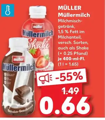 Kaufland DE MÜLLER Müllermilch tilbud