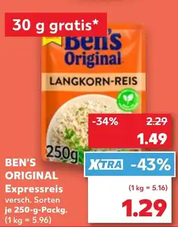 Kaufland DE BEN'S Original Expressreis tilbud