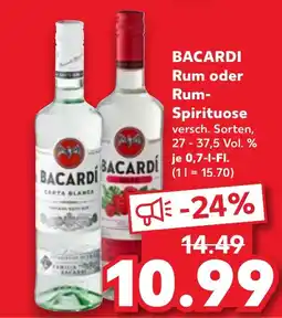 Kaufland DE BACARDI Rum oder Rum- Spirituose tilbud