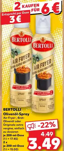 Kaufland DE BERTOLLI Olivenöl-Spray tilbud
