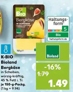 Kaufland DE K-BIO Bioland Bergkäse tilbud