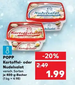 Kaufland DE POPP Kartoffel- oder Nudelsalat tilbud