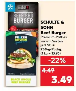 Kaufland DE SCHULTE & SOHN Beef Burger tilbud
