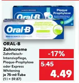 Kaufland DE ORAL-B Zahncreme tilbud