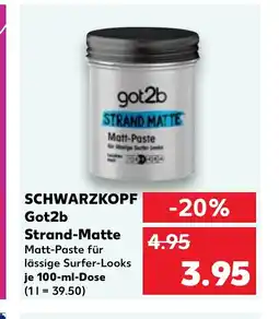 Kaufland DE SCHWARZKOPF Got2b Strand-Matte tilbud