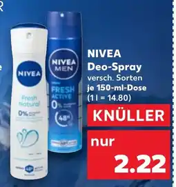 Kaufland DE NIVEA Deo-Spray tilbud