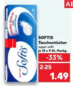 Kaufland DE SOFTIS Taschentücher tilbud