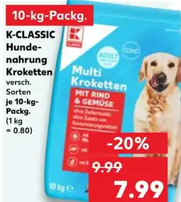 Kaufland DE K-CLASSIC Hunde- nahrung Kroketten tilbud