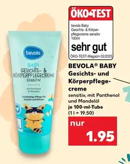 Kaufland DE BEVOLA® Baby Gesichts- und Körperpflege- creme tilbud