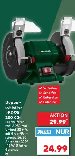 Kaufland DE PARKSIDE Doppel- schleifer PDOS 200 C2 tilbud