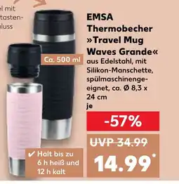 Kaufland DE EMSA Thermobecher Travel Mug Waves Grande tilbud