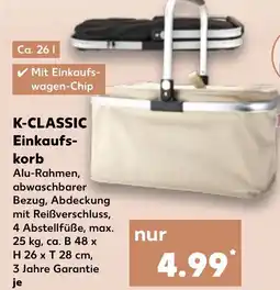 Kaufland DE K-CLASSIC Einkaufs- korb tilbud
