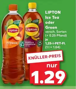Kaufland DE LIPTON Ice Tea oder Green tilbud