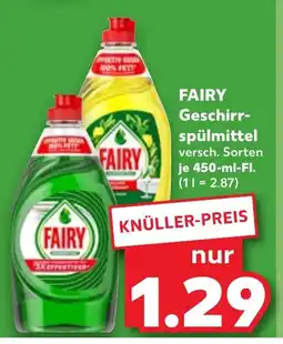 Kaufland DE FAIRY Geschirr- spülmittel tilbud