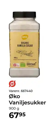 Dagrofa Food Service DAVA Øko Vaniljesukker tilbud
