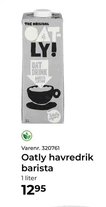 Oatly havredrik barista