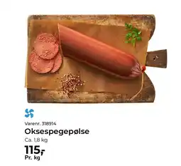 Dagrofa Food Service Oksespegepølse tilbud