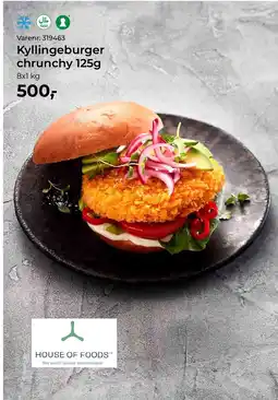 Dagrofa Food Service Kyllingeburger chrunchy tilbud